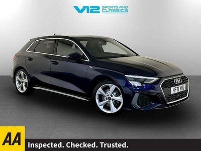 Blue Used 2021 Audi A3 Sportback S-Line Hatchback | £18,495 (Fair price)