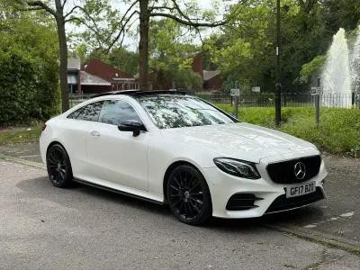 Used Mercedes E220 AMG Line Premium Plus 2017 White Coupe