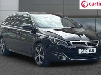 Used Peugeot 308 SW GT-line 120 HP (88 kW) 2016 Black Estate