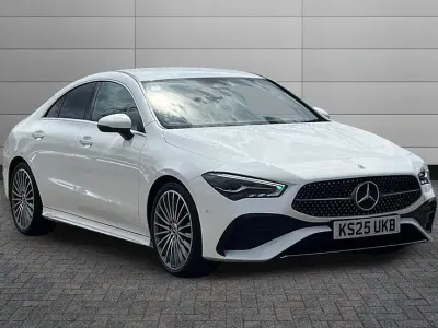 Used Mercedes CLA220 AMG Line Premium 190 HP (139 kW) 2025 Polar white Sedan