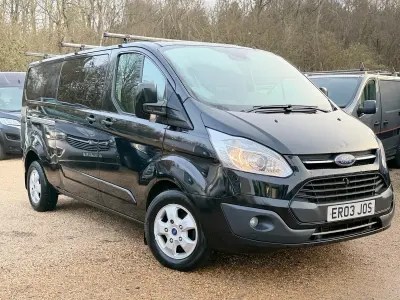 Used Ford Transit Custom Limited 130 HP (95 kW) 2018 Black Van