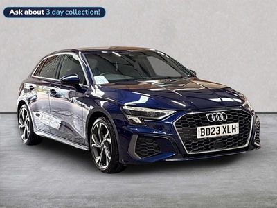 Used Audi A3 Sportback S-Line 150 HP (110 kW) 2023 Blue Hatchback