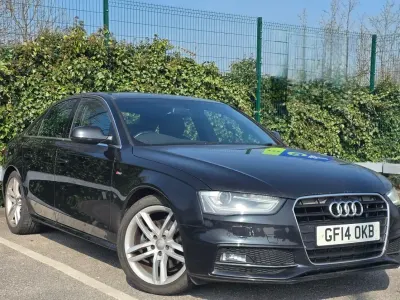 Used Audi A4 S-Line 150 HP (110 kW) 2014 Black Sedan