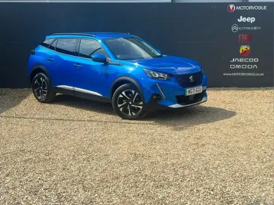 Used Peugeot e-2008 Allure Premium 100 kW (136 HP) 2021 Blue SUV