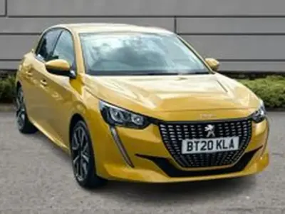 Used Peugeot 208 Allure 101 HP (74 kW) 2020 Yellow Hatchback