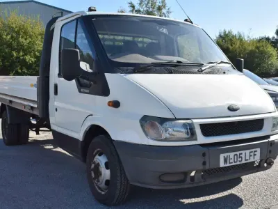 Used Ford Transit 90 HP (66 kW) 2005 White Cabriolet