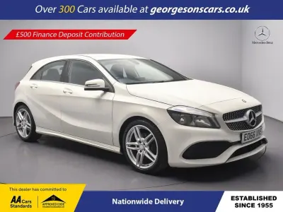 Used Mercedes A200 AMG line 136 HP (100 kW) 2016 White Hatchback