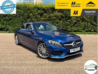 Used Mercedes C300 AMG Line Premium Plus 2016 Blue Coupe
