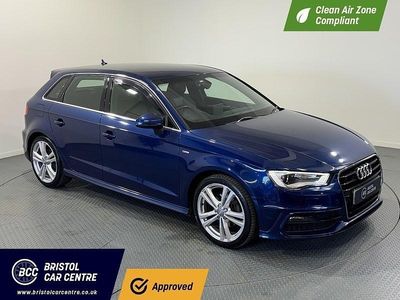 Used Audi A3 S-Line 2014 Blue Hatchback