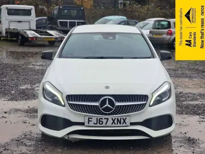 Used Mercedes A200 AMG line 136 HP (100 kW) 2017 White Hatchback