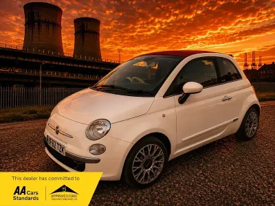 Used Fiat 500C Lounge 69 HP (50 kW) 2012 White Cabriolet