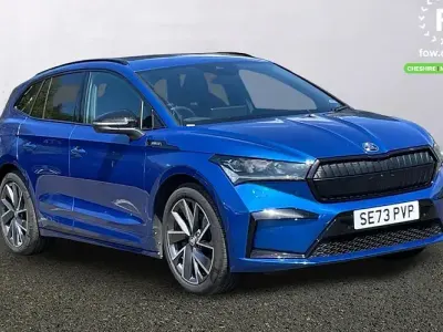 Used Skoda Enyaq iV SportLine 150 kW (204 HP) 2022 Blue SUV
