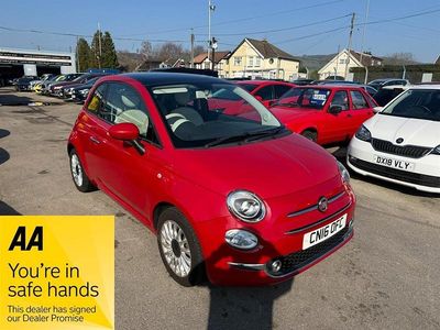 Used Fiat 500 Lounge 69 HP (50 kW) 2016 Red Hatchback