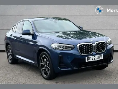 Used BMW X4 M Sport 190 HP (139 kW) 2022 Phytonic blue metallic paint SUV