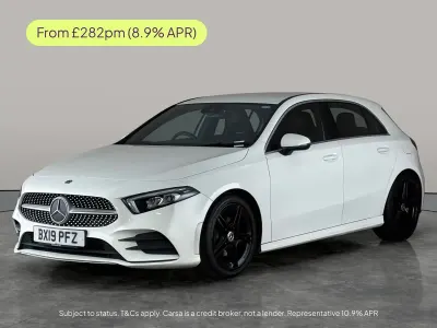 Used Mercedes A180 AMG line 116 HP (85 kW) 2019 White Hatchback