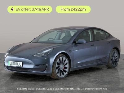 Grey Used 2020 Tesla Model 3 Performance Sedan | £22,088 (Fair price)