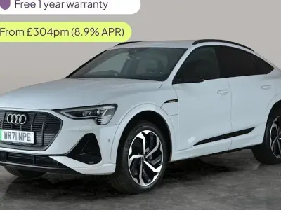 Used Audi e-tron Sportback Black Edition 300 kW (408 HP) 2022 White SUV