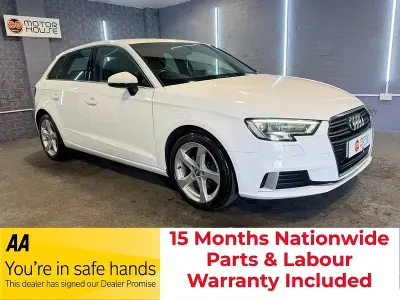Used Audi A3 Sportback Sport 150 HP (110 kW) 2018 White Hatchback