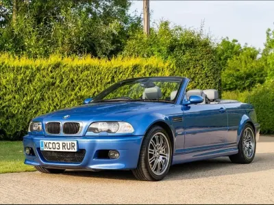 Used BMW M3 Cabriolet Impressive 343 HP (252 kW) 2003 Blue Cabriolet