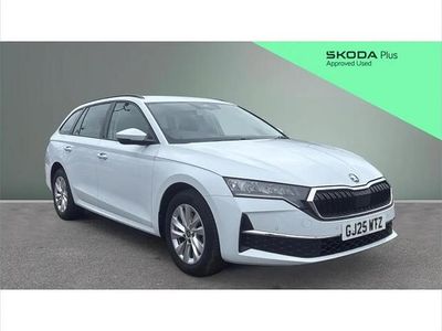 Used Skoda Octavia SE Technology 116 HP (85 kW) 2025 White Estate