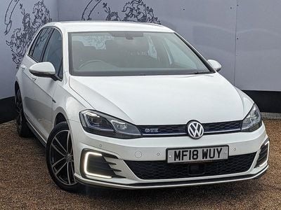White Used 2018 VW Golf VII GTE Hatchback | £15,495 (Fair price)