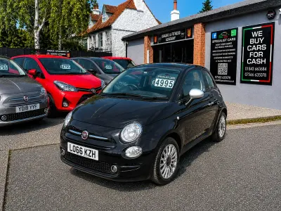 Używany Fiat 500 Pop Star 69 KM (50 kW) 2016 Czarny Hatchback