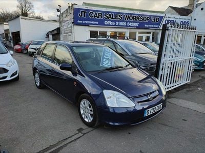Blue Used 2002 Honda Civic Executive Hatchback | £1,250 (Fair price)