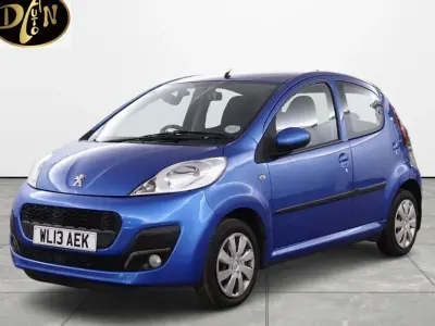 Begagnad Peugeot 107 Active 68 HK (50 kW) 2013 Blå Halvkombi