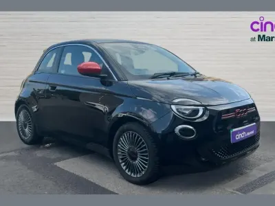 Used Fiat 500e Red 69 kW (95 HP) 2022 Black Hatchback