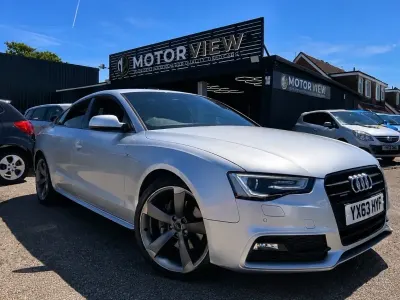 Used Audi A5 Black Edition 225 HP (165 kW) 2013 Silver Coupe
