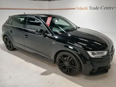 Used Audi A3 S-Line 150 HP (110 kW) 2018 Black Sedan