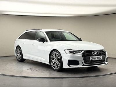 Used Audi A6 Black Edition 204 HP (150 kW) 2021 Glacier white metallic/glacier white metallic Estate
