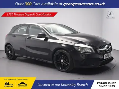 Begagnad Mercedes A180 AMG line 122 HK (89 kW) 2016 Svart Halvkombi