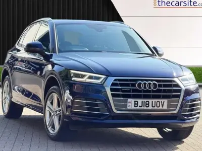 Used Audi Q5 S-Line 252 HP (185 kW) 2018 Blue SUV