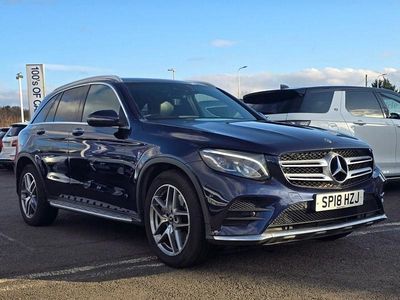 Used Mercedes GLC220 AMG line 170 HP (125 kW) 2018 Blue Estate