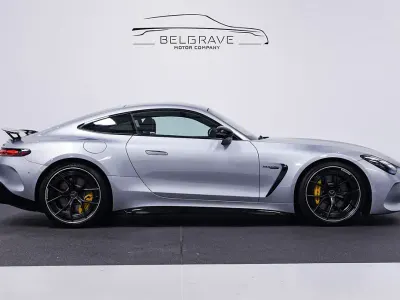 Used Mercedes AMG GT Premium Plus 2024 Hightech silver metallic with contrast black napp Coupe