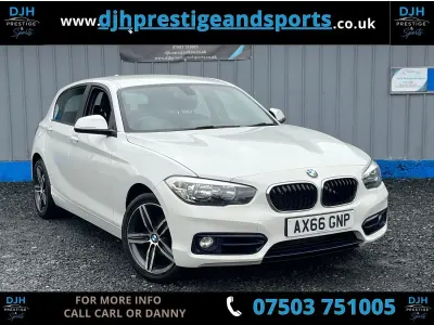 Used BMW 118 Sport Line 2017 White Hatchback