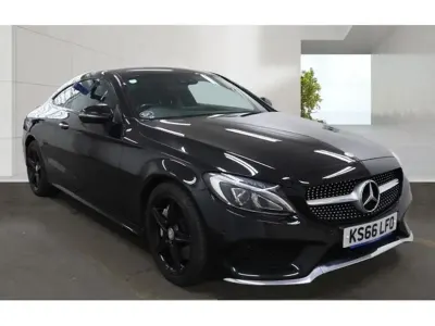 Used Mercedes C250 AMG Line Premium Plus 204 HP (150 kW) 2017 Black Coupe