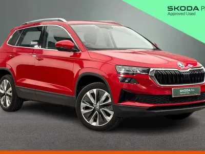 Used Skoda Karoq SE L 150 HP (110 kW) 2024 Velvet red metallic SUV