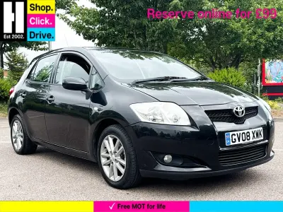 Used Toyota Auris 124 HP (91 kW) 2008 Black Hatchback