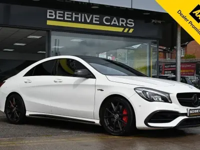 Used Mercedes CLA45 AMG AMG 381 HP (280 kW) 2017 White Sedan