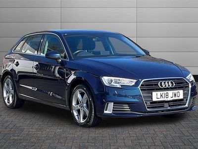 Used Audi A3 Sport 150 HP (110 kW) 2018 Blue Sedan