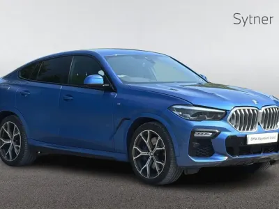 Used BMW X6 M Sport 261 HP (191 kW) 2020 Blue SUV