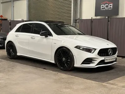 Used Mercedes A200 AMG Line Premium Plus 2021 White Hatchback