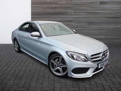 Silver Used 2018 Mercedes C220 AMG line Sedan | £15,499 (Fair price)