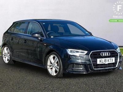 Used Audi A3 Sportback S-Line 150 HP (110 kW) 2018 Black Hatchback