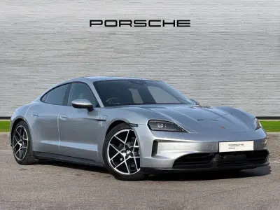 Used Porsche Taycan Performance Package 300 kW (408 HP) 2025 Dolomite silver Sedan
