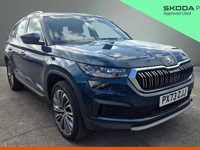 Used Skoda Kodiaq SE L Executive 150 HP (110 kW) 2023 Petrol blue metallic SUV