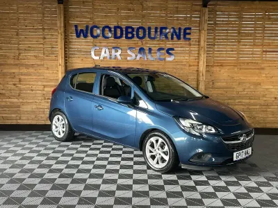 Used Vauxhall Corsa 90 HP (66 kW) 2017 Blue Hatchback
