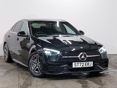 Black Used 2023 Mercedes C220 AMG line Sedan | £27,998 (Good price)